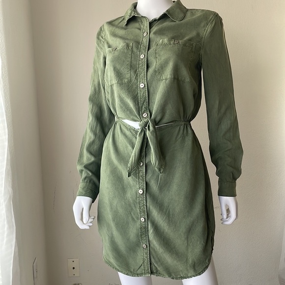 - Sanctuary Military Style Open
Abdomen Shirt Dress Size:XS - Picture 5 of 17